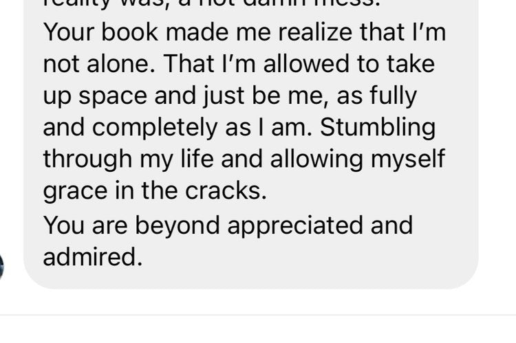your book made me realize