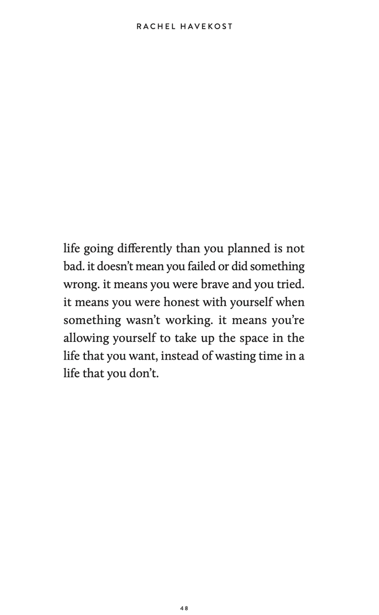 life going differently