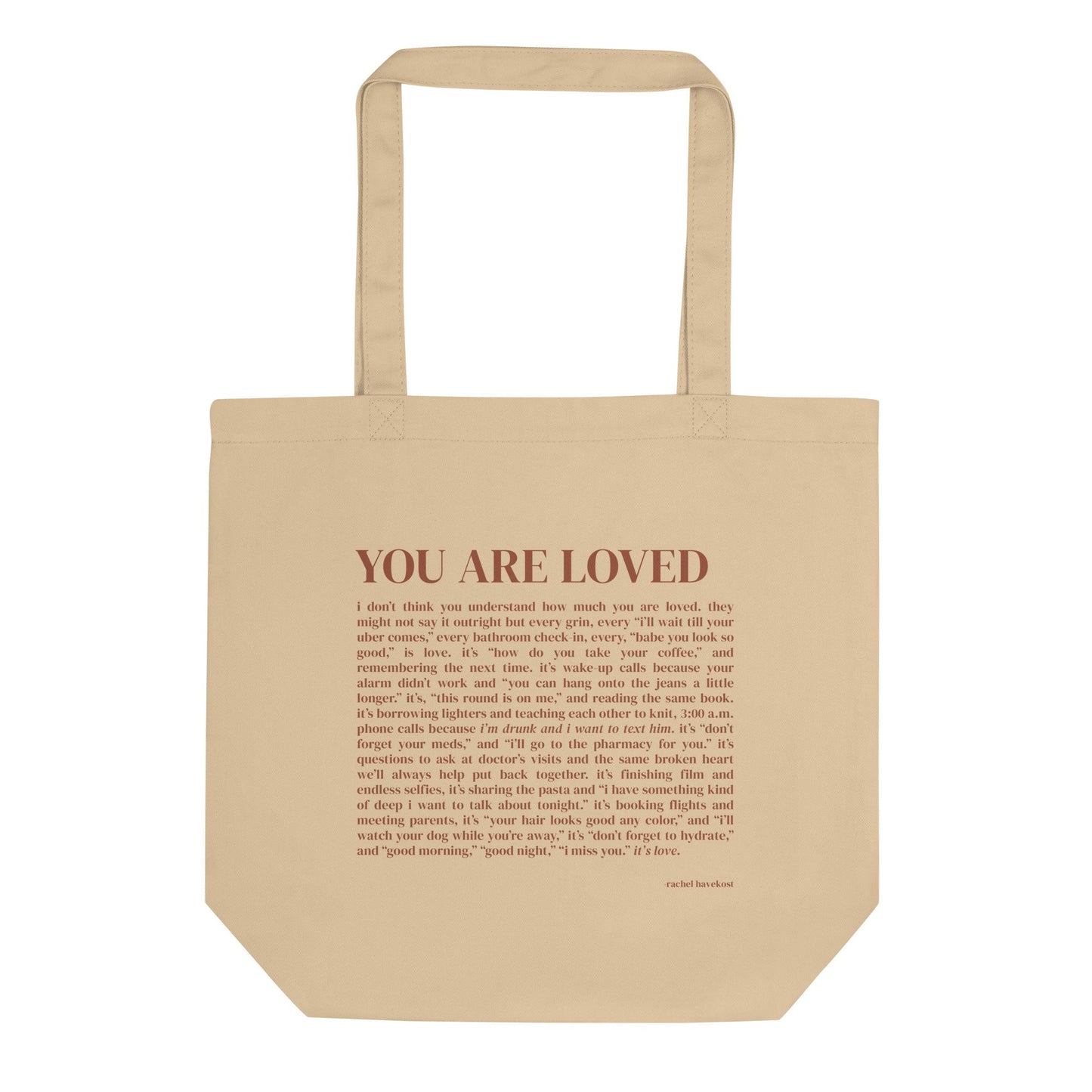 "YOU ARE LOVED" Tote Bag
