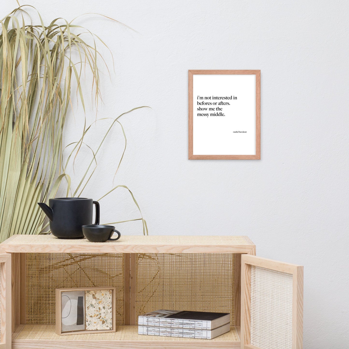 "The Messy Middle" framed print