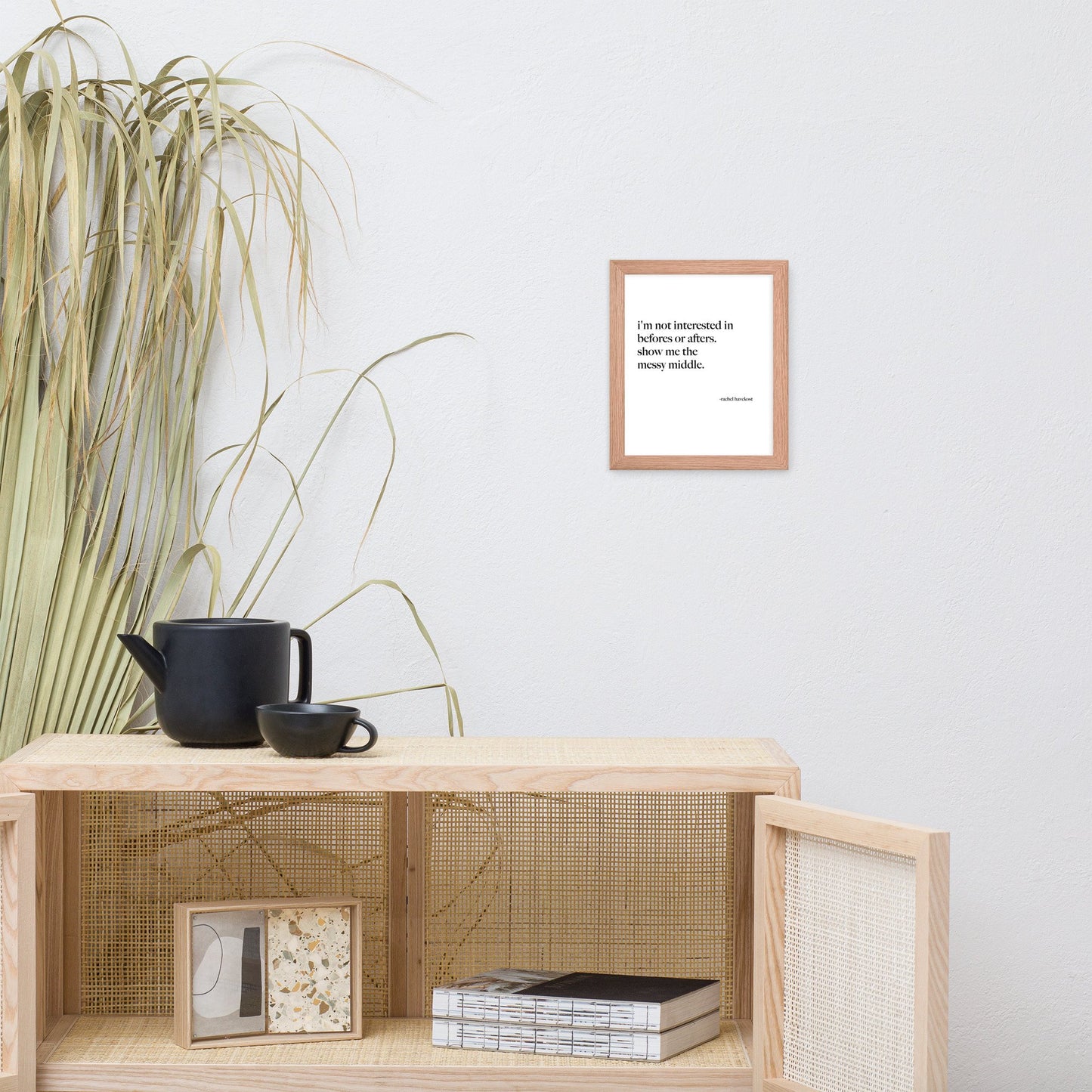 "The Messy Middle" framed print