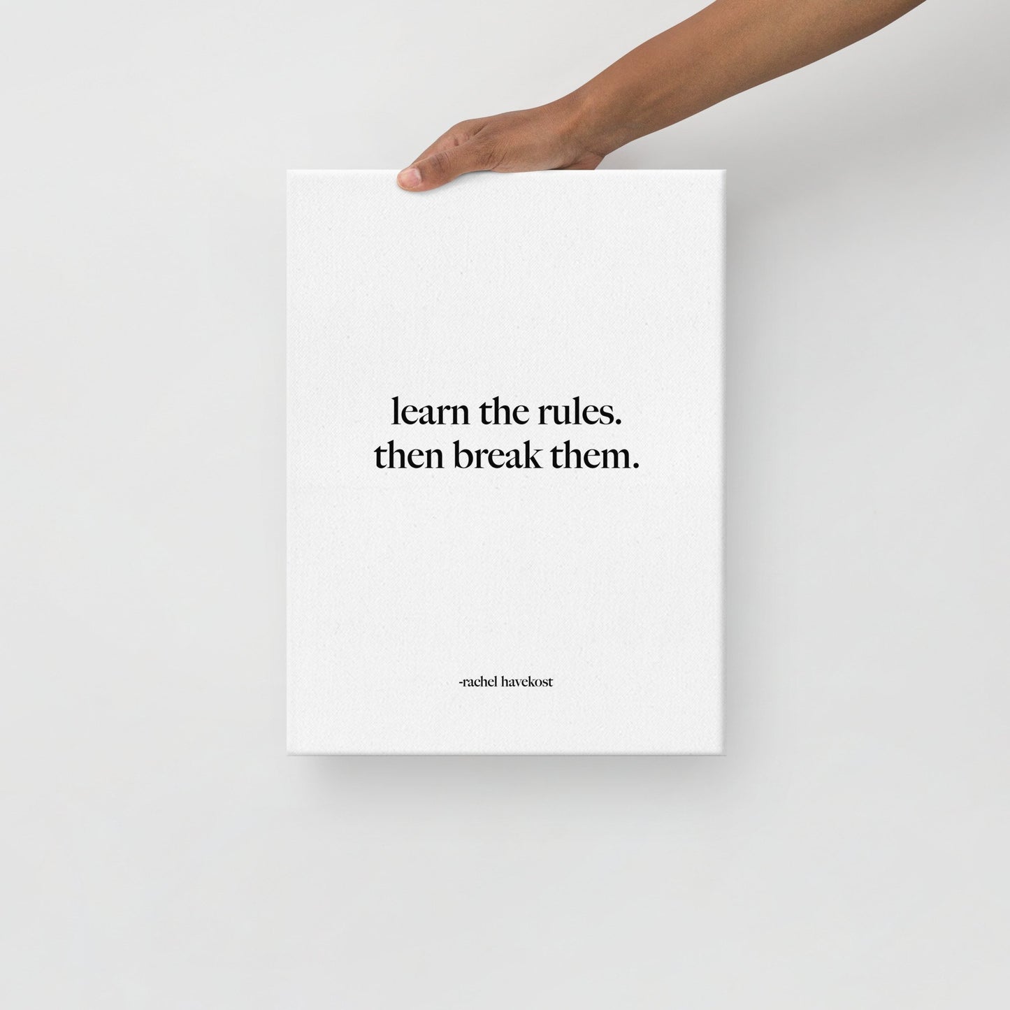 "Rules" canvas print