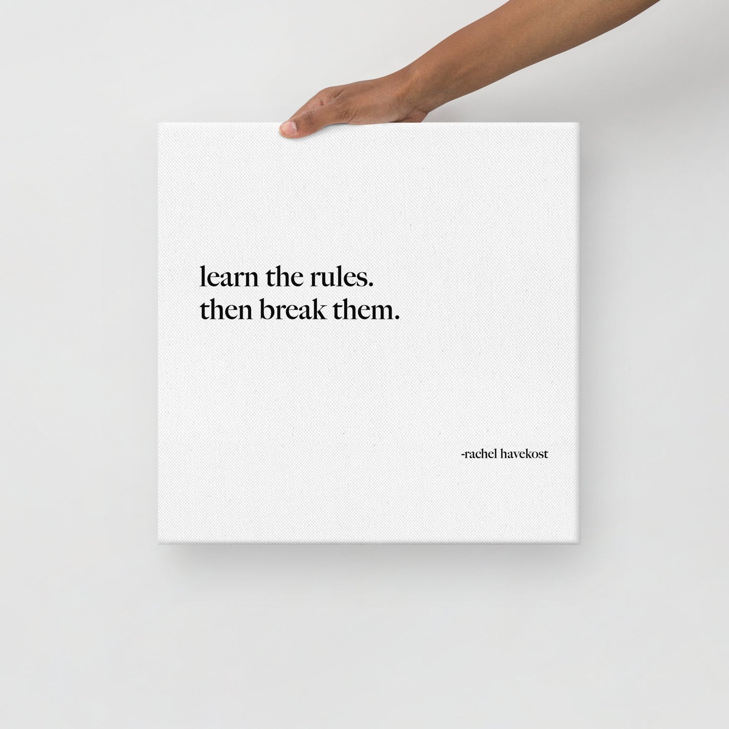"Rules" canvas print